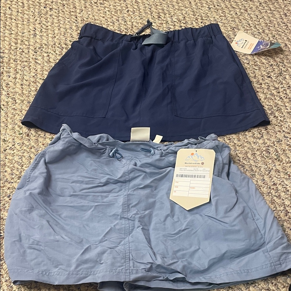Women's Navy and Light Blue Shorts Skorts